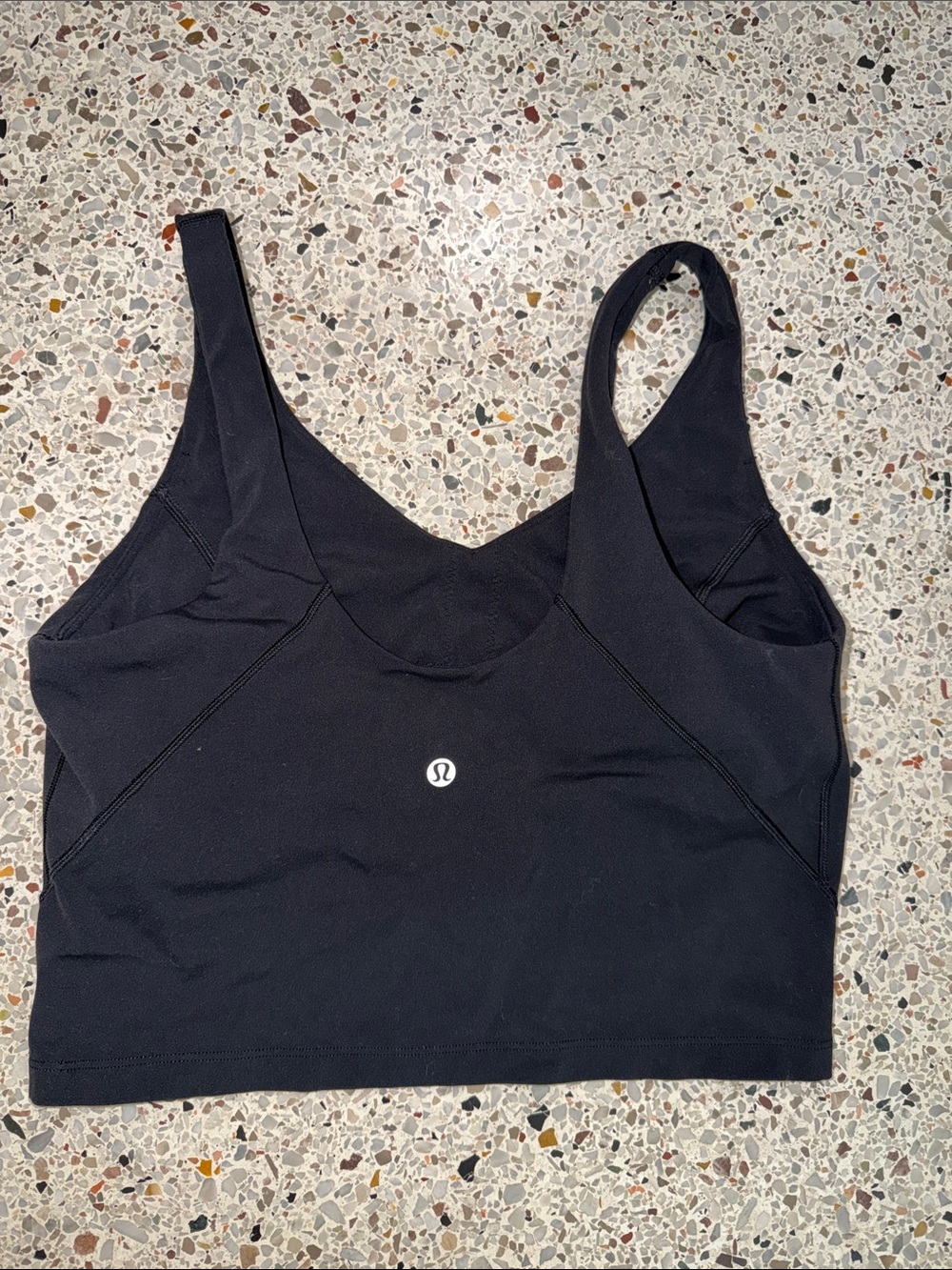 Lululemon black align crop tank 8